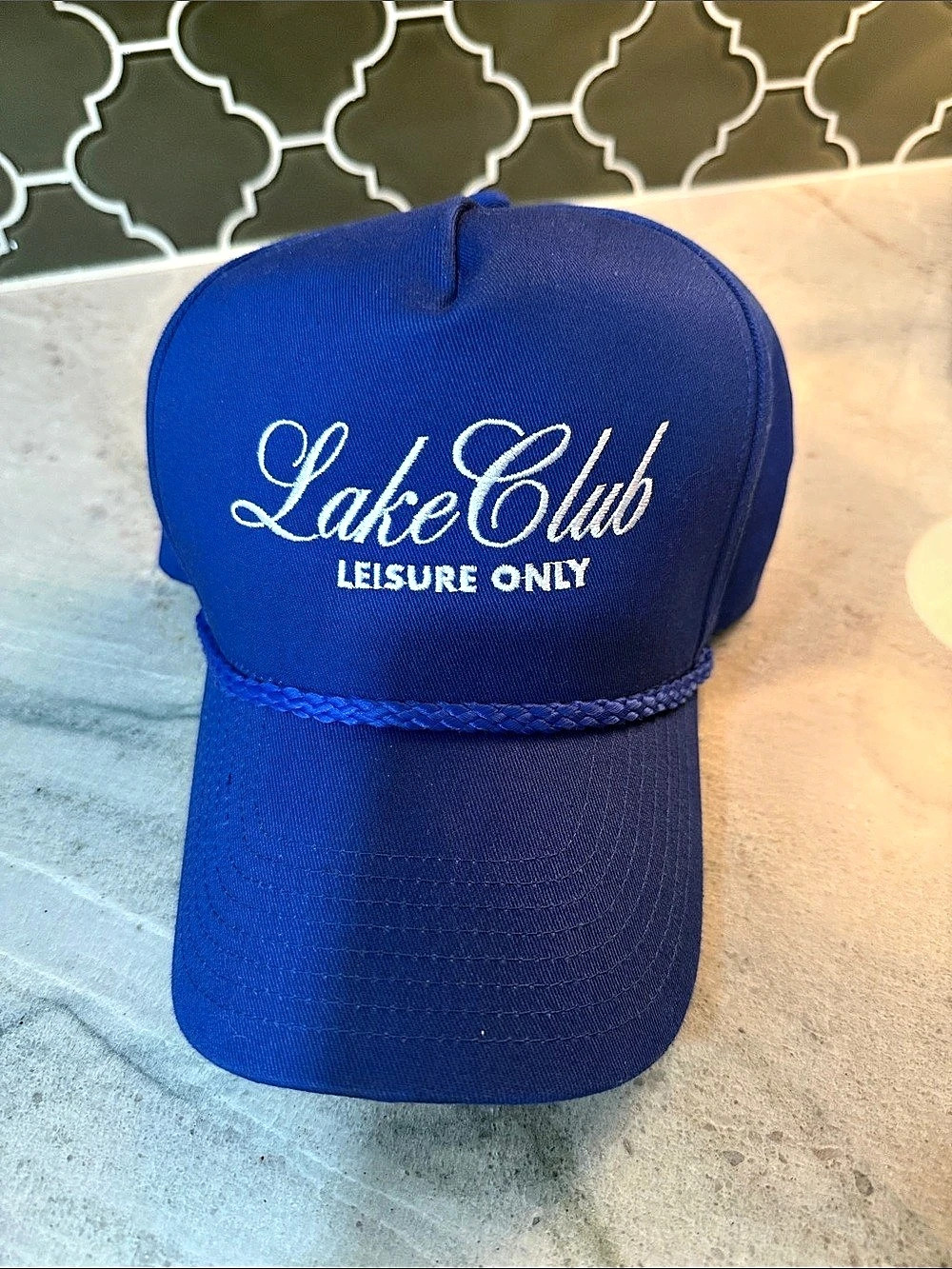 Lake Club Blue Trucker Hat Like New